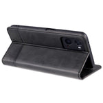 AZNS for Oppo A36 4G/A76 4G Magnetic Absorption Leather Phone Case Wallet Stand TPU Inner Shell Phone Cover