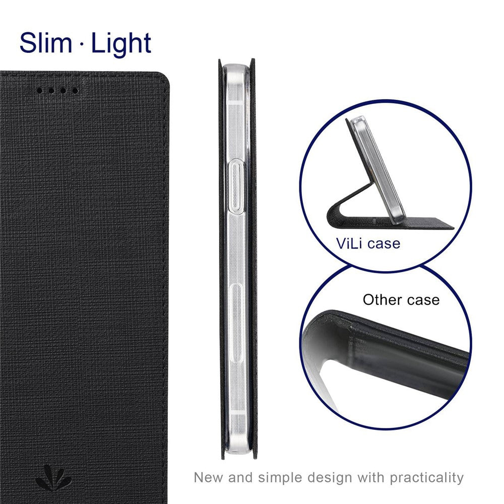 VILI DMX Series for Oppo Find X5 Pro Card Holder PU Leather Phone Case Shockproof Stand Protective Cover