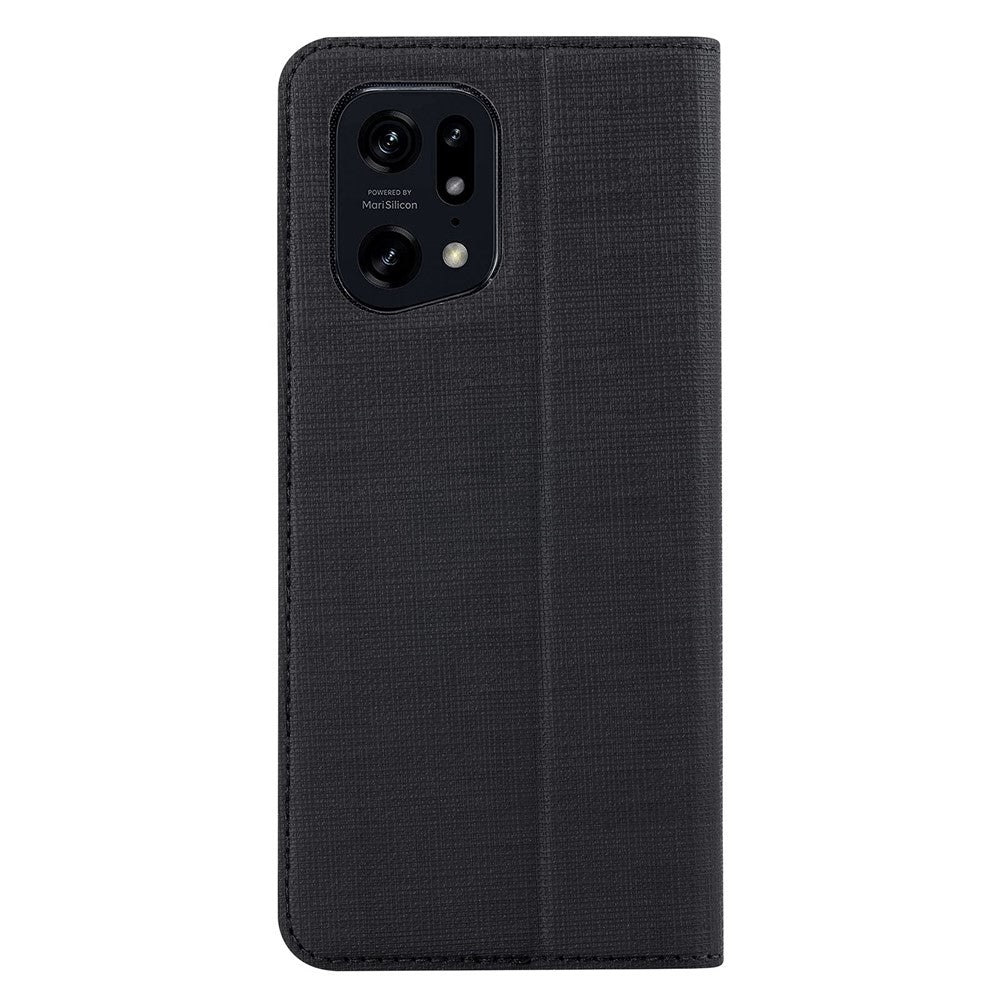VILI DMX Series for Oppo Find X5 Pro Card Holder PU Leather Phone Case Shockproof Stand Protective Cover