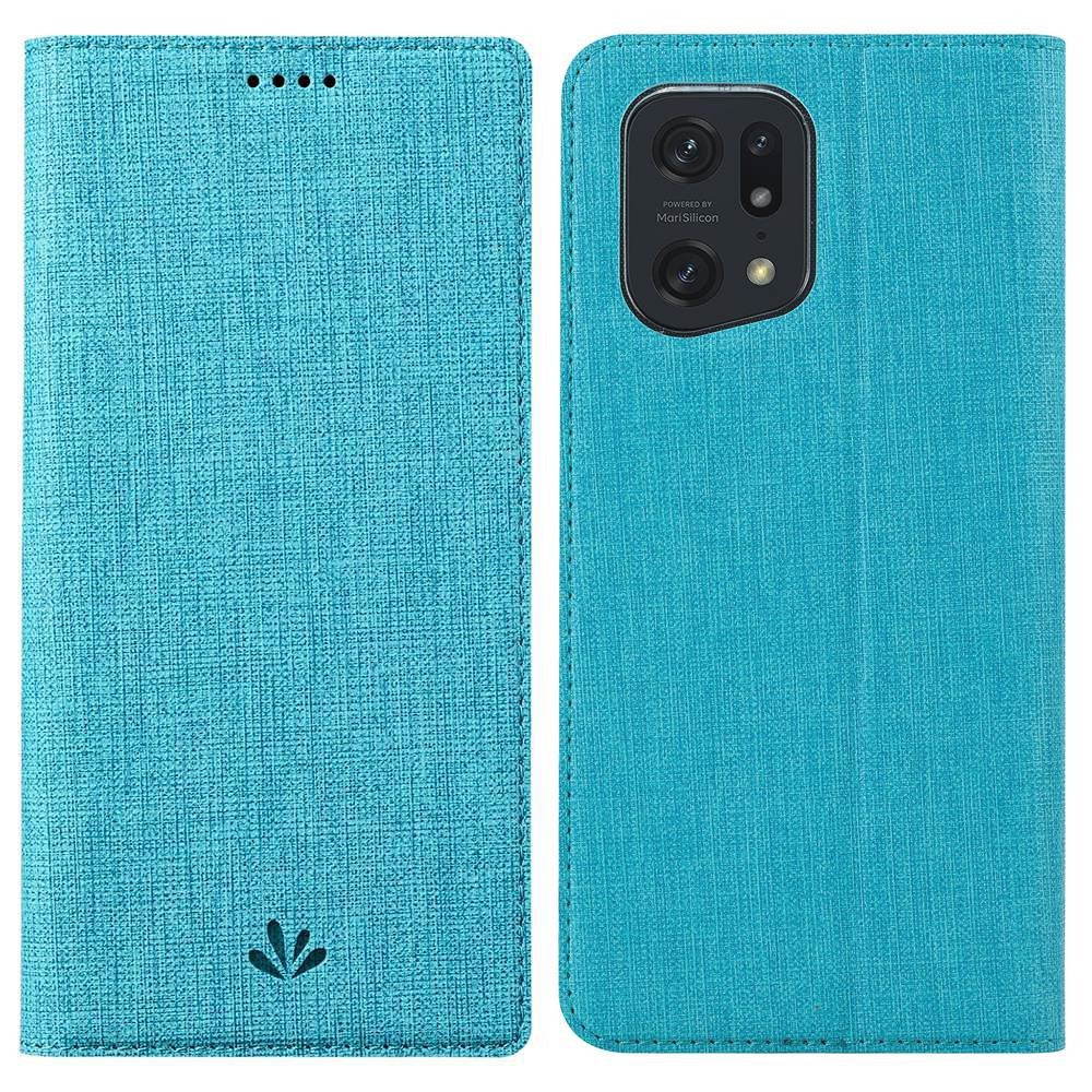 VILI DMX Series for Oppo Find X5 Pro Card Holder PU Leather Phone Case Shockproof Stand Protective Cover