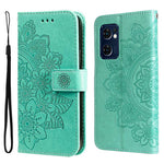 For Oppo Find X5 Lite/Reno7 5G (Global) All-fall Protection Strap Design Cover Flower Imprinting Wallet Leather Adjustable Stand Phone Case