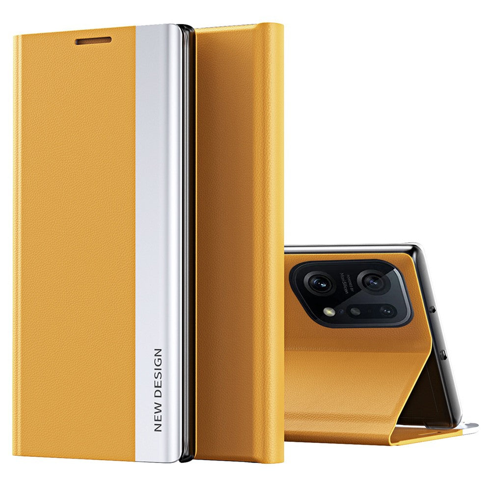 For Oppo Find X5 Pro Electroplating PU Leather Case Stand Phone Cover