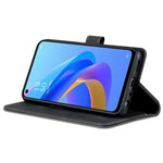AZNS For Oppo A36/A76 PU Leather Wallet Style Folio Flip Phone Case Stand Dual-sided Magnetic Clasp Shell