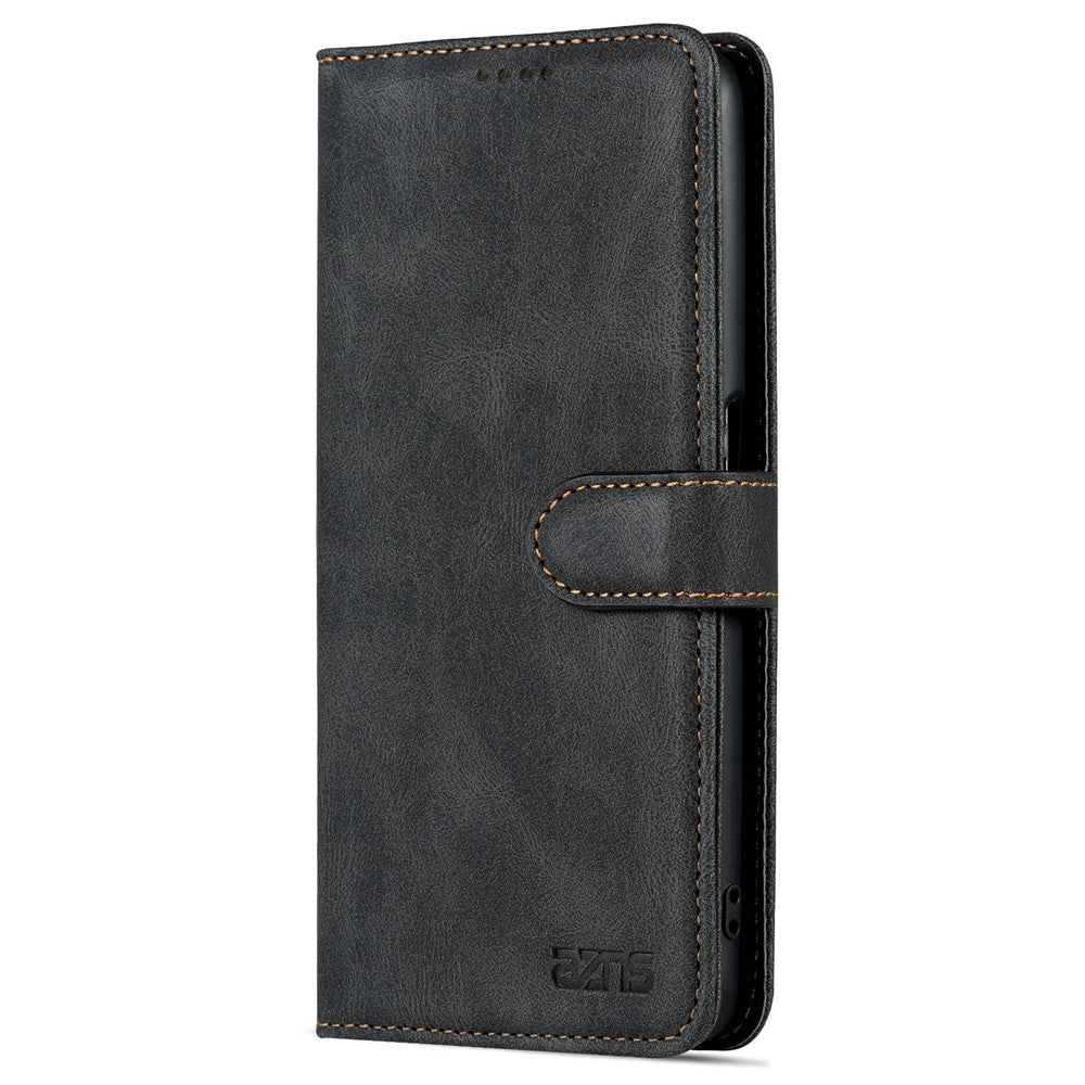 AZNS For Oppo A36/A76 PU Leather Wallet Style Folio Flip Phone Case Stand Dual-sided Magnetic Clasp Shell