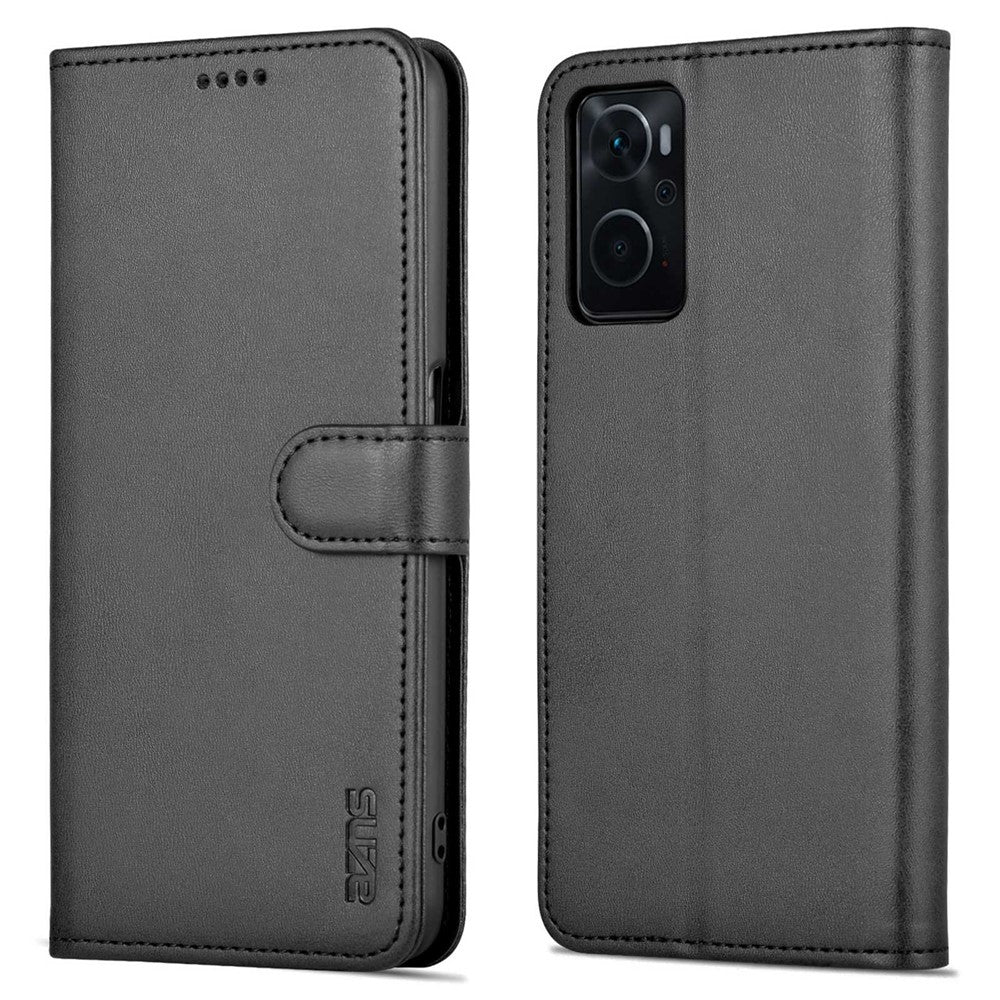 AZNS For Oppo K10 4G/Realme 9i PU Leather Foldable Stand Phone Case Wallet Magnetic Clasp Shell