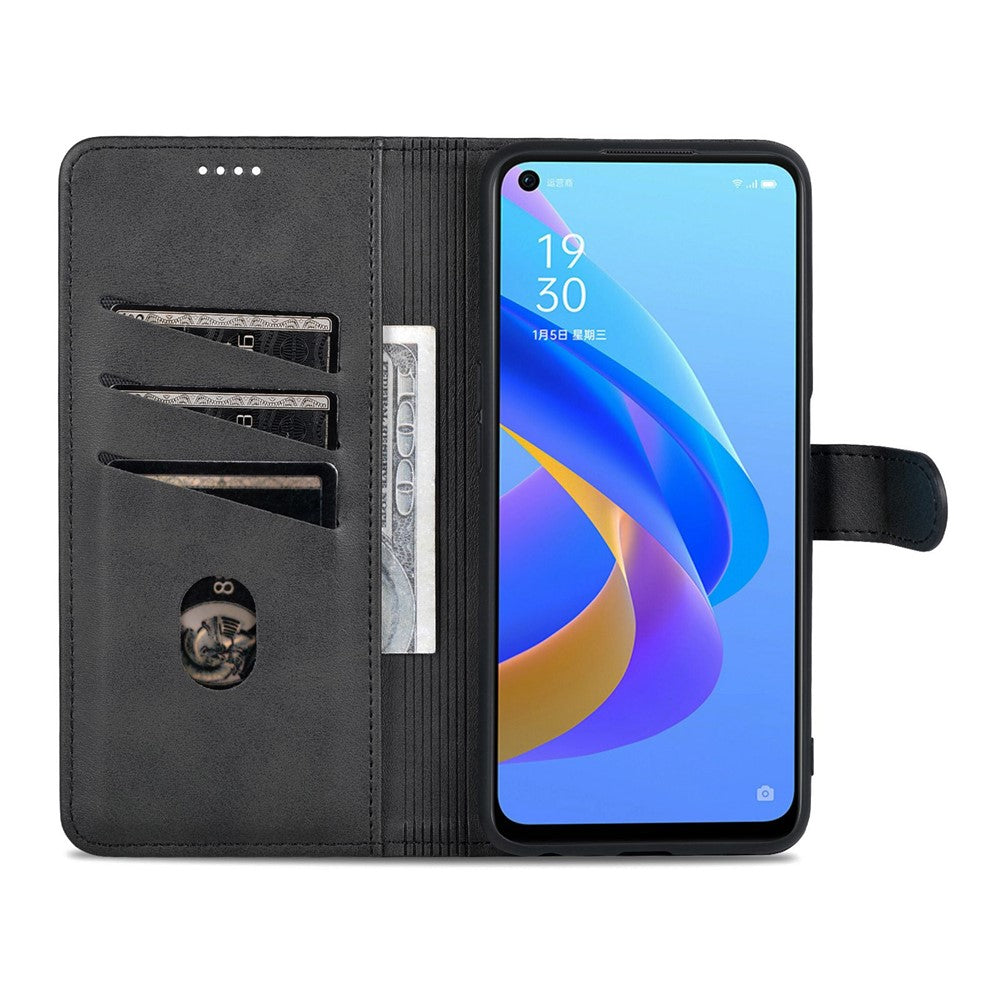AZNS For Oppo K10 4G/Realme 9i PU Leather Foldable Stand Phone Case Wallet Magnetic Clasp Shell
