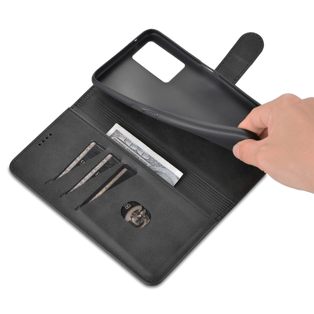 AZNS For Oppo K10 4G/Realme 9i PU Leather Foldable Stand Phone Case Wallet Magnetic Clasp Shell