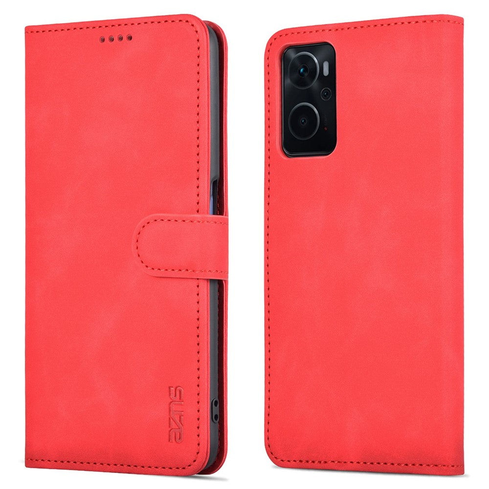 AZNS For Oppo K10 4G/Realme 9i PU Leather Foldable Stand Phone Case Wallet Magnetic Clasp Shell