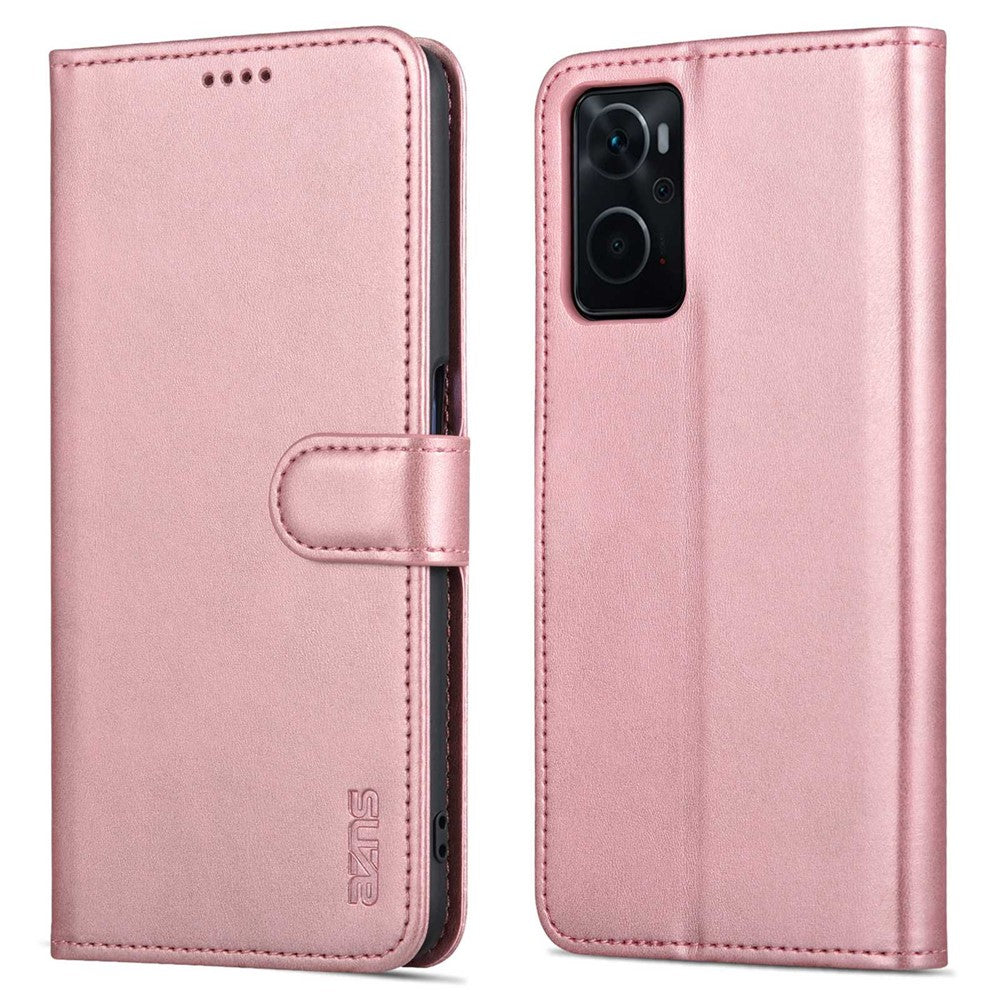 AZNS For Oppo K10 4G/Realme 9i PU Leather Foldable Stand Phone Case Wallet Magnetic Clasp Shell