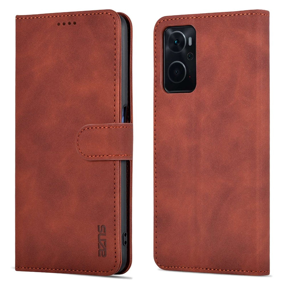 AZNS For Oppo K10 4G/Realme 9i PU Leather Foldable Stand Phone Case Wallet Magnetic Clasp Shell