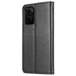 AZNS For Oppo K10 4G/Realme 9i Textured PU Leather + TPU Cover Magnetic Clasp Wallet Stand Case