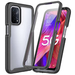 3-i-1 Hybridtelefoncover til Oppo A54 5G/A74 5G Fuld beskyttelse Anti-drop aftageligt telefoncover med PET skærmbeskytter