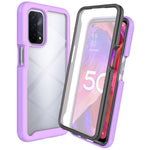 3-i-1 Hybridtelefoncover til Oppo A54 5G/A74 5G Fuld beskyttelse Anti-drop aftageligt telefoncover med PET skærmbeskytter