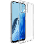 IMAK UX-5-serien för Oppo Reno7 4G / F21 Pro 4G / Reno8 4G genomskinligt skal reptåligt mjukt TPU stötsäkert mobilskydd