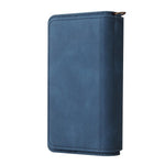 For Oppo Find X5 Pro Zipper Wallet Case with 15 Card Slots and Strap Leather Phone Cover