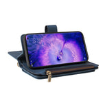 For Oppo Find X5 Pro Zipper Wallet Case with 15 Card Slots and Strap Leather Phone Cover