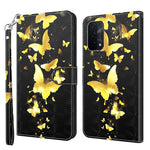 For Oppo A54 5G/A74 5G Wallet Phone Case 3D Pattern Printing PU Leather Wrist Strap Stand Feature Flip Cover