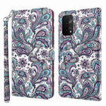 For Oppo A54 5G/A74 5G Wallet Phone Case 3D Pattern Printing PU Leather Wrist Strap Stand Feature Flip Cover