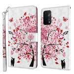 For Oppo A54 5G/A74 5G Wallet Phone Case 3D Pattern Printing PU Leather Wrist Strap Stand Feature Flip Cover