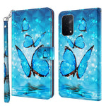 For Oppo A54 5G/A74 5G Wallet Phone Case 3D Pattern Printing PU Leather Wrist Strap Stand Feature Flip Cover