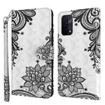 For Oppo A54 5G/A74 5G Wallet Phone Case 3D Pattern Printing PU Leather Wrist Strap Stand Feature Flip Cover