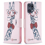 Oppo Find X5 Pro mobilskal Mönstertryck PU Läder Plånboksfodral