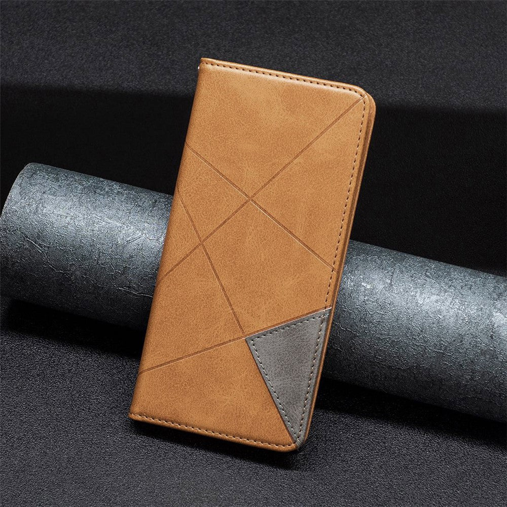 For Oppo A57 (2022) 5G / A77 5G Leather Case with Card Holder Imprinting Pattern Phone Stand Cover