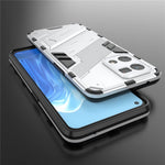 For Oppo Reno7 4G Back Case Kickstand PC Soft TPU Phone Cover