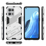 For Oppo Reno7 4G Back Case Kickstand PC Soft TPU Phone Cover