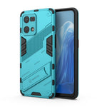 For Oppo Reno7 4G Back Case Kickstand PC Soft TPU Phone Cover