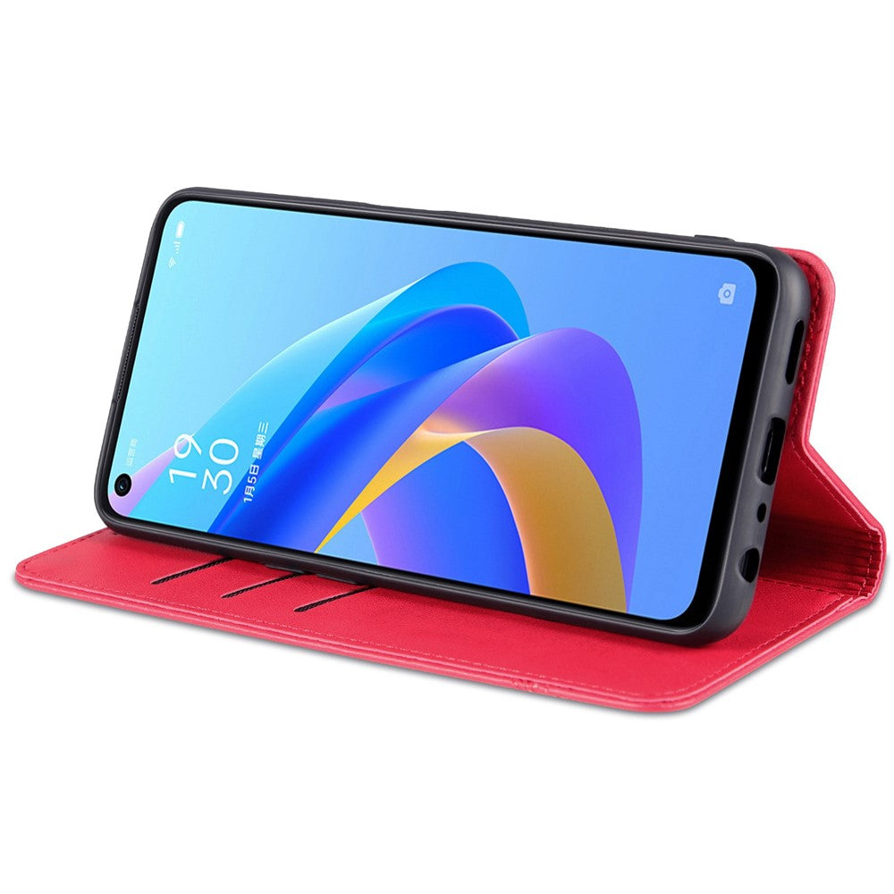 AZNS til Oppo K10 4G/A36/A76/A96 4G/Realme 9i Flip Book Folio Stand Telefoncover PU Læder Pung Magnetisk Automatisk Lukning Beskyttelsescover