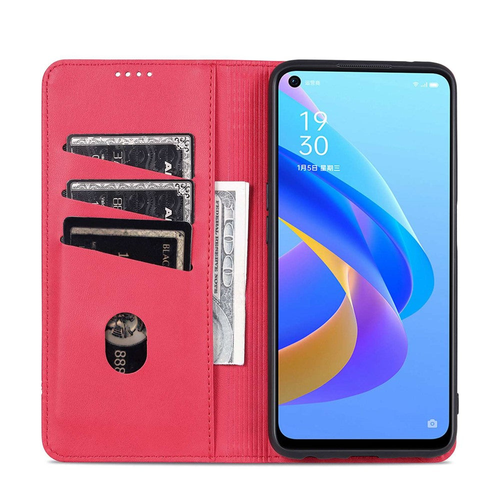 AZNS til Oppo K10 4G/A36/A76/A96 4G/Realme 9i Flip Book Folio Stand Telefoncover PU Læder Pung Magnetisk Automatisk Lukning Beskyttelsescover