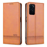 AZNS til Oppo K10 4G/A36/A76/A96 4G/Realme 9i Flip Book Folio Stand Telefoncover PU Læder Pung Magnetisk Automatisk Lukning Beskyttelsescover