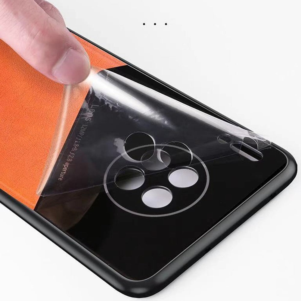 For Oppo Find X5 Pro Drop Prevention Textured Leather Coated PC + TPU Case Precise Cutouts Camera Protection Back Shell Cover