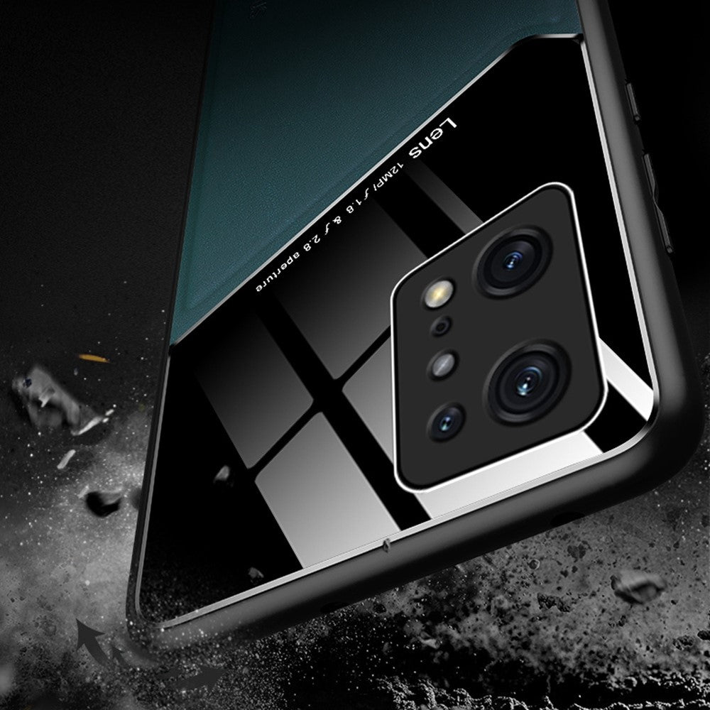 For Oppo Find X5 Pro Drop Prevention Textured Leather Coated PC + TPU Case Precise Cutouts Camera Protection Back Shell Cover