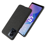 Smartphone Case Shell for Oppo A57 (2022) 5G / A77 5G, Drop Resistant Solid Color Hard PC+Cloth Phone Cover