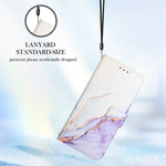 Pattern Printing Leather Series-5 for Oppo A57 (2022) 5G / A77 5G Marble Pattern Phone Guard Case PU Leather Wallet Stand Shell Protective Flip Cover