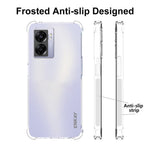 ENKAY HAT PRINCE til Oppo A57 (2022) 5G / A77 5G Gennemsigtigt TPU-mobilcover, stødsikkert, fortykkede hjørner, beskyttelsescover med skridsikker kant