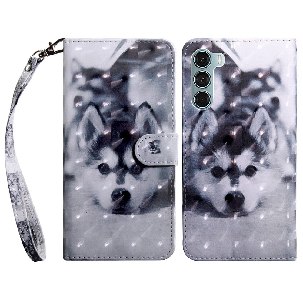 For Oppo A54 5G/A74 5G Anti-fall Wallet Phone Case Pattern Printing Phone Protector PU Leather Stand Cover