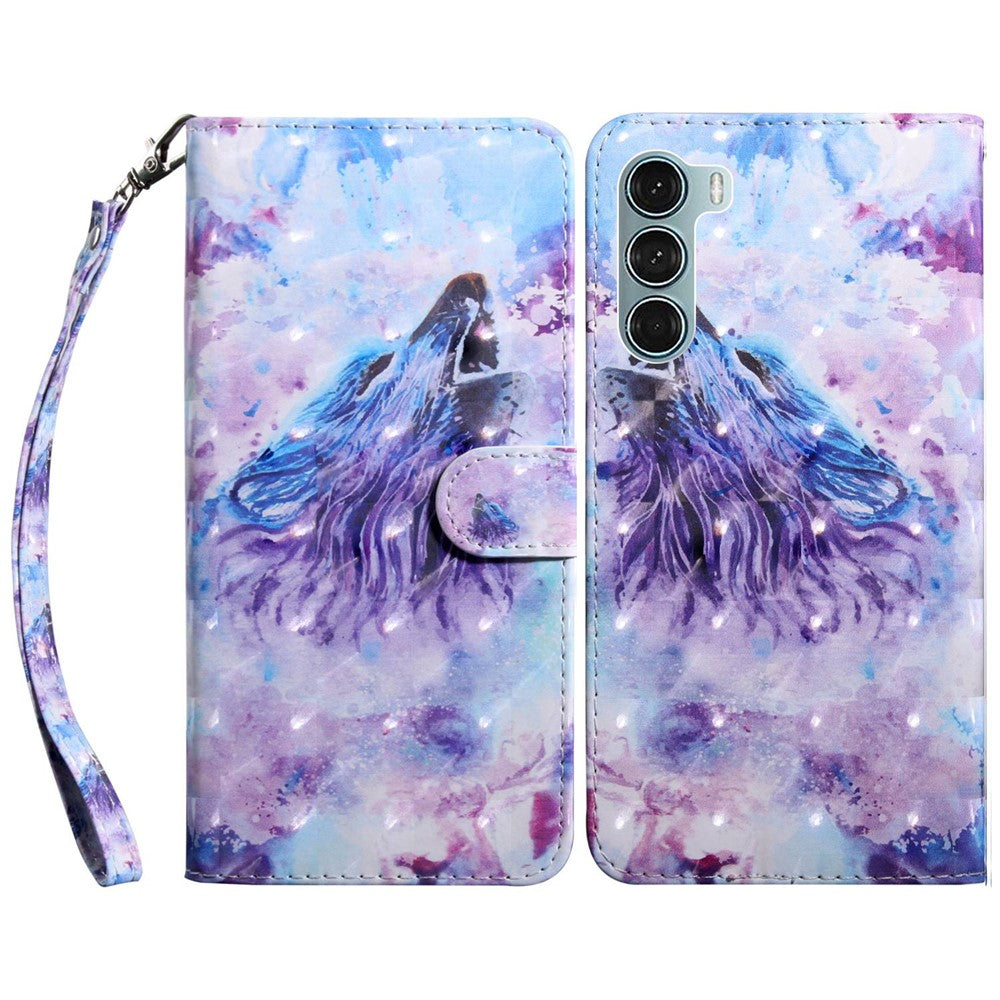 For Oppo A54 5G/A74 5G Anti-fall Wallet Phone Case Pattern Printing Phone Protector PU Leather Stand Cover