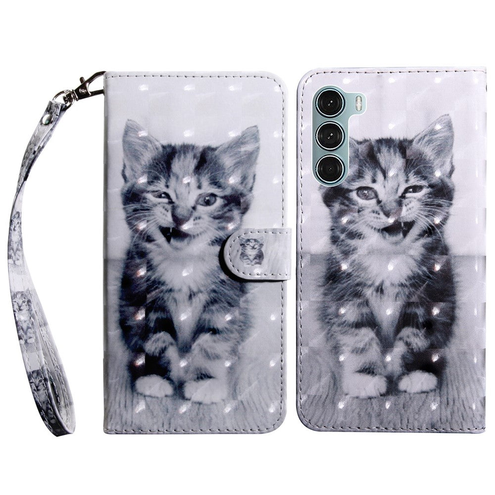 For Oppo A54 5G/A74 5G Anti-fall Wallet Phone Case Pattern Printing Phone Protector PU Leather Stand Cover