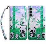 For Oppo A54 5G/A74 5G Anti-fall Wallet Phone Case Pattern Printing Phone Protector PU Leather Stand Cover