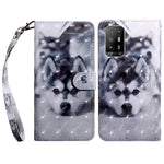 For Oppo A94 5G/A95 5G Protective Case Anti-drop Pattern Printing Phone Shell PU Leather Stand Cover with Wallet