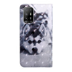 For Oppo A94 5G/A95 5G Protective Case Anti-drop Pattern Printing Phone Shell PU Leather Stand Cover with Wallet