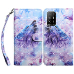 For Oppo A94 5G/A95 5G Protective Case Anti-drop Pattern Printing Phone Shell PU Leather Stand Cover with Wallet