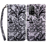 For Oppo A94 5G/A95 5G Protective Case Anti-drop Pattern Printing Phone Shell PU Leather Stand Cover with Wallet