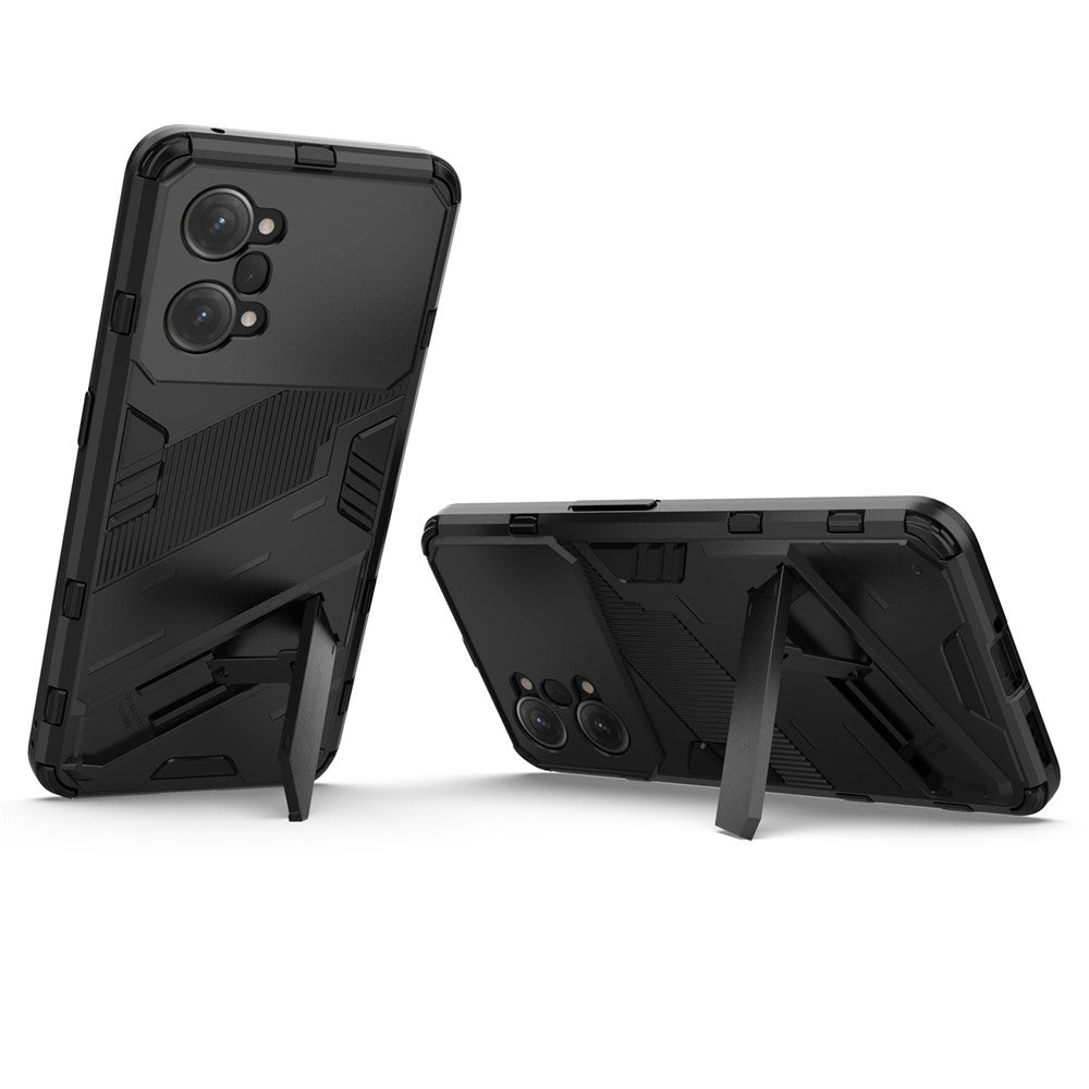 PC + TPU Case for Oppo K10 Pro 5G Anti-fall Kickstand Protective Cover Dual Layer Mobile Phone Shell