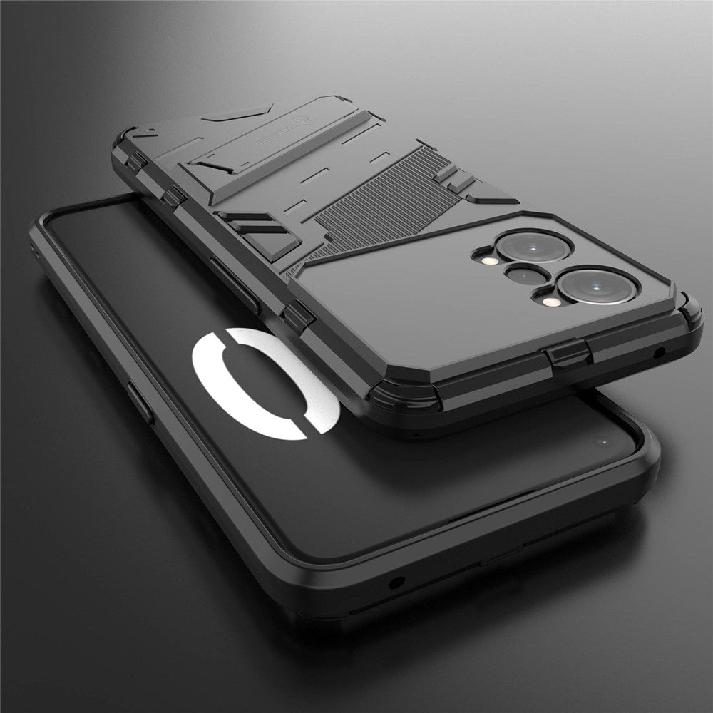 PC + TPU Case for Oppo K10 Pro 5G Anti-fall Kickstand Protective Cover Dual Layer Mobile Phone Shell