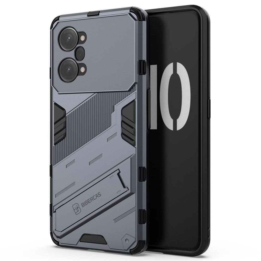 PC + TPU Case for Oppo K10 Pro 5G Anti-fall Kickstand Protective Cover Dual Layer Mobile Phone Shell