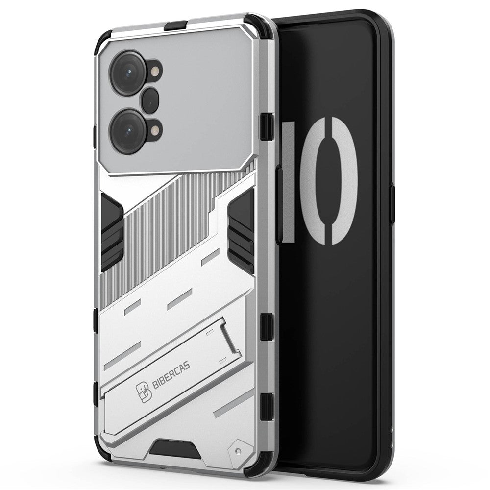 PC + TPU Case for Oppo K10 Pro 5G Anti-fall Kickstand Protective Cover Dual Layer Mobile Phone Shell